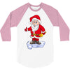 father christmas ringing xmas bells santa 3/4 Sleeve Shirt