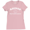 rhinos, they're just fat unicorns Ladies Fitted T-Shirt