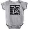 geometry is for squares Baby Onesie