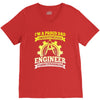 proud engineer dad V-Neck Tee