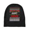 santa only comes once a year aunt is always here to cheer Baby Beanies