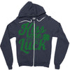 kiss me for luck Zipper Hoodie