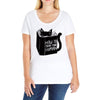 how to train your human Ladies Curvy T-Shirt