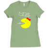 Mrs. Pacman Ladies Fitted T-Shirt
