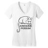 awesome possum Women's V-Neck T-Shirt