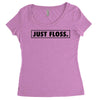 just floss border Women's Triblend Scoop T-shirt