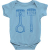 sketch of piston Baby Bodysuit