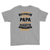 Super Cool Papa Of A Freaking Awesome Daughter Youth Tee