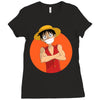 monkey d. luffy Ladies Fitted T-Shirt