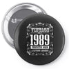 vintage made in 1989 perfectly aged a living legend Pin-back button