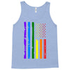 rainbow american flag Tank Top