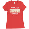 ichiraku ramen Ladies Fitted T-Shirt