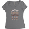 coffee coffee coffee Women's Triblend Scoop T-shirt