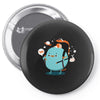 pluto is on vacations Pin-back button