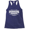 farmer's daughter funny Racerback Tank
