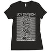joy division unknown pleasures rock band Ladies Fitted T-Shirt