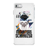 who loves miniatur schnauzer iPhone 7 Case
