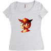 brid funny logo Women's Triblend Scoop T-shirt