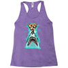 pizza shark graphic Racerback Tank