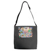 rude funny cotton dick of the world, ideal gift, birthday present Adjustable Strap Totes
