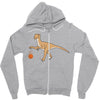 T-Rex Basketball Zipper Hoodie