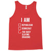 republican, democrat, busy slaying dragons fantasy Tank Top