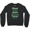 blessed god by spoiled by my husband protected by both Crewneck Sweatshirt