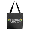 i Can't Live Without Love Vincent Van Gogh Tote Bags
