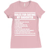 rules for dating my daughter Ladies Fitted T-Shirt