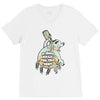 ghost just here for the boos V-Neck Tee