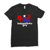 happy independence day the united states Ladies Fitted T-Shirt