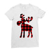 lumberjack reindeer Ladies Fitted T-Shirt