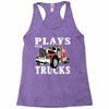 plays with trucks family matching Racerback Tank