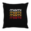 miami Throw Pillow