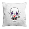 evil clown Throw Pillow