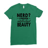 nerd.. Ladies Fitted T-Shirt