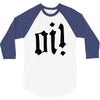 oi punk rock top long sleeve 3/4 Sleeve Shirt
