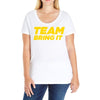 team bring it boots to asses the rock Ladies Curvy T-Shirt