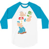 popeye spinach retro mens funny 3/4 Sleeve Shirt