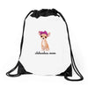 chihuahua mom Drawstring Bags