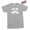 hipster glasses and moustache Exclusive T-shirt