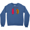 what up dog ketchup hot dog Crewneck Sweatshirt