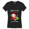 baby 1st christmas Women's V-Neck T-Shirt