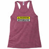 warning offensive mens funny Racerback Tank