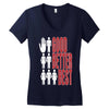 rude good better best, ideal birthday gift or present Women's V-Neck T-Shirt