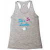 she's so lucky Racerback Tank