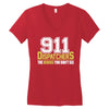 911 dispatcher heroes Women's V-Neck T-Shirt