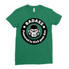 badass bad angry primate Ladies Fitted T-Shirt
