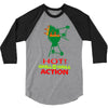 hot grill on grill action 3/4 Sleeve Shirt