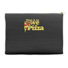 there is no we in pizza Accessory Pouches